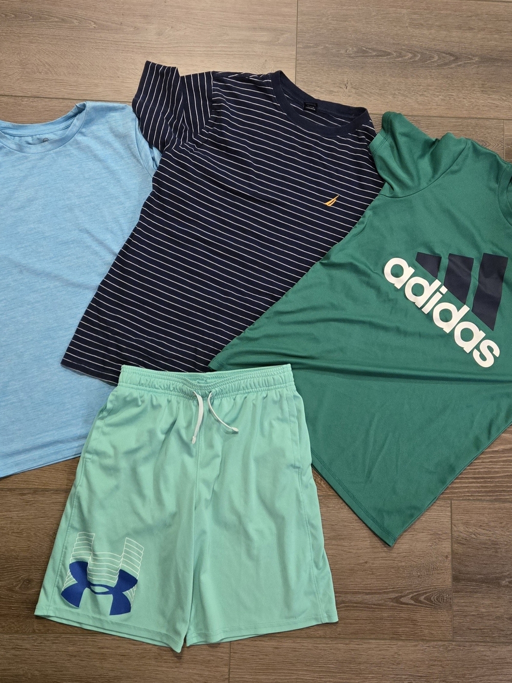 Boys Size Large Bundle Tees with Athletic Shorts